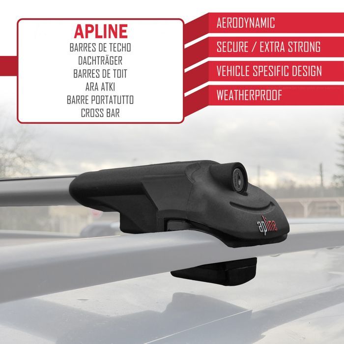 Barras de techo ACE-1 para Renault Grand Scenic (Mk3) 2009-2016 - Gris