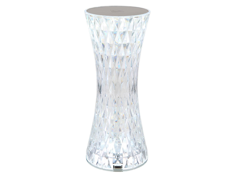 Lampa stołowa Gixi LED transparentna