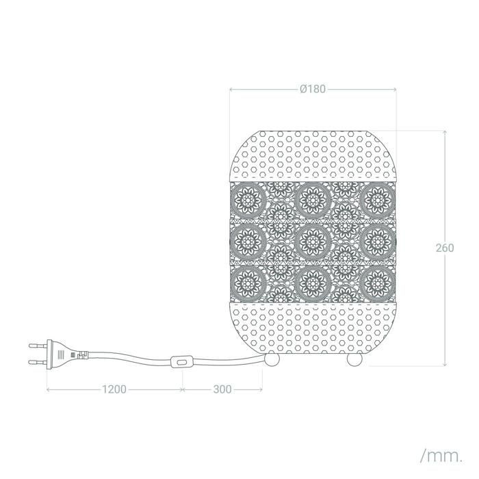 Lampe à Poser Métal Aerba Doré