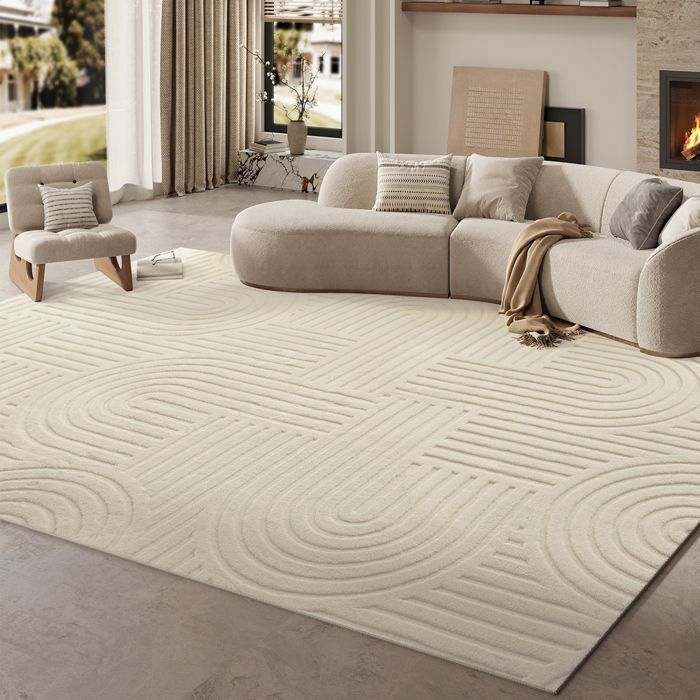 Woonkamerkleed 160x230cm 3D-effect Antislip Woonkamerkleed Machinewasbaar Stijlvol Slaapkamerkleed voor Woonkamer, Slaapkamer, Kantoor