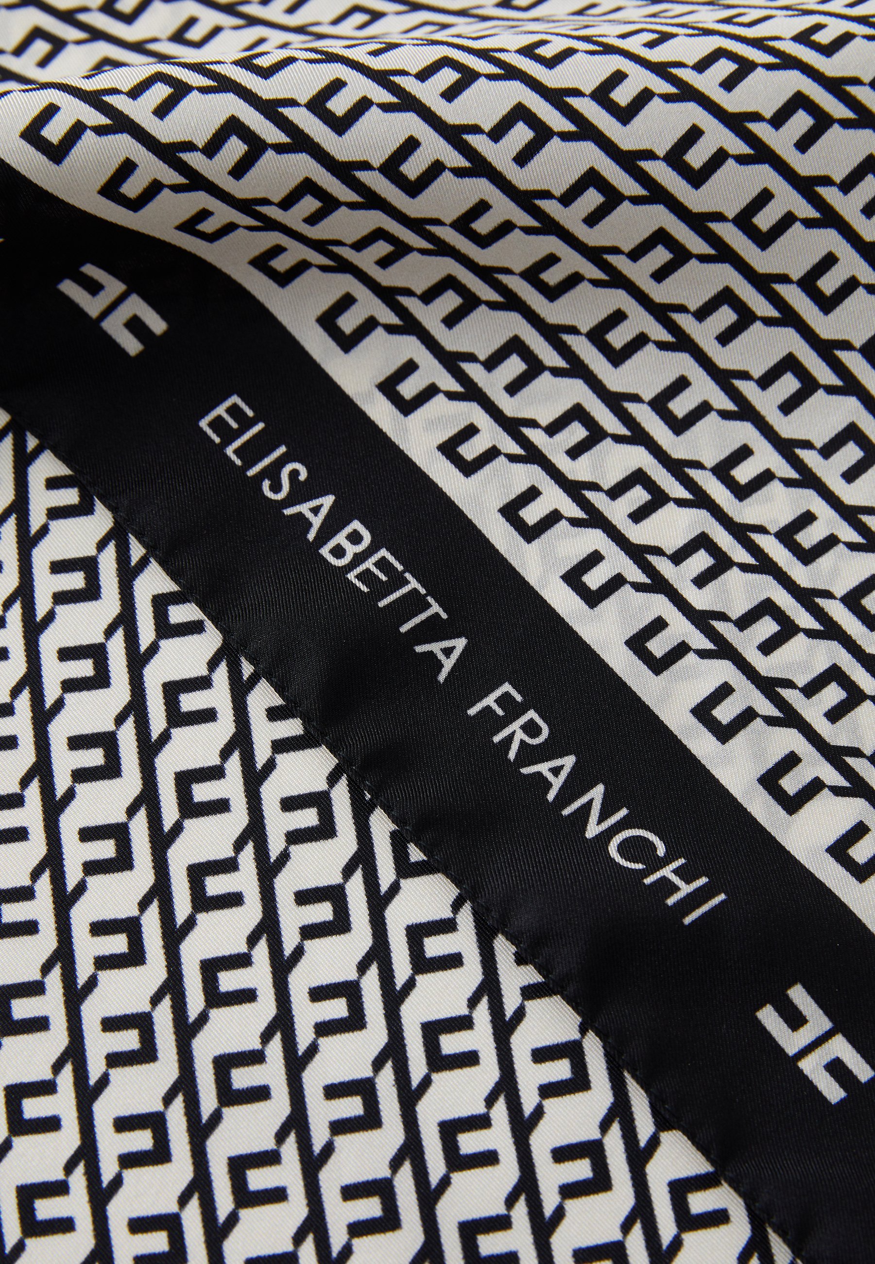 Elisabetta Franchi WOMENS FOULARD - Foulard - milk/nero