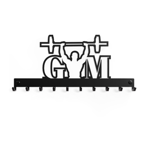 Wieszak „Gym” na klucze, ubrania, biżuterie, ozdobny WK_GYM_CWK_SWHM_C 1szt
