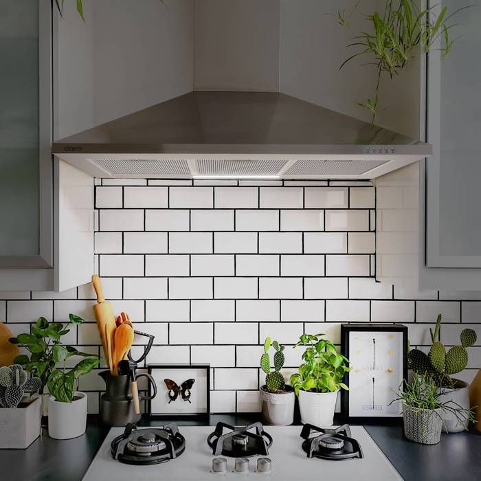 CIARRA 90cm A++ Cooker Hood, 370 m³/h, 3 Speeds, Extraction & Recirculation, with 2 Stainless Steel Carbon Filters