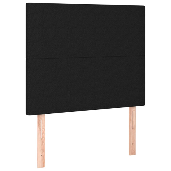 Wezgłowie Czarny 90 cm Tkanina Wysoki vidaXL