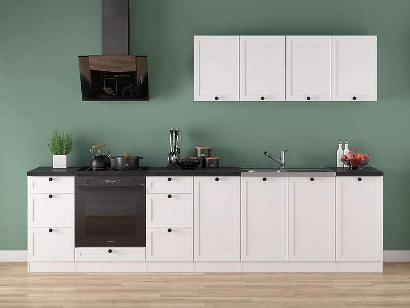 Komplet kuchenny Junona Line 300 cm biały