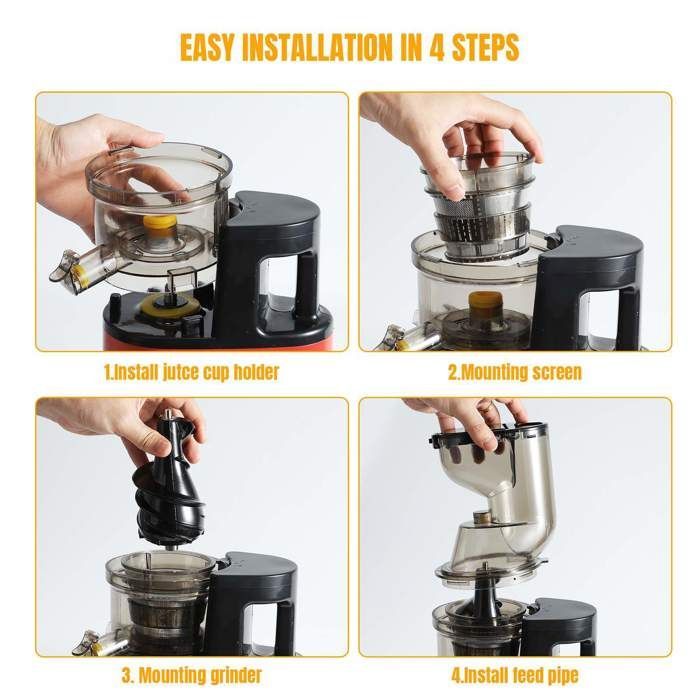 Fruit and Vegetable Juicer - 500W Juicer - 8cm Feed Chute - BPA Free - Advanced Filtration