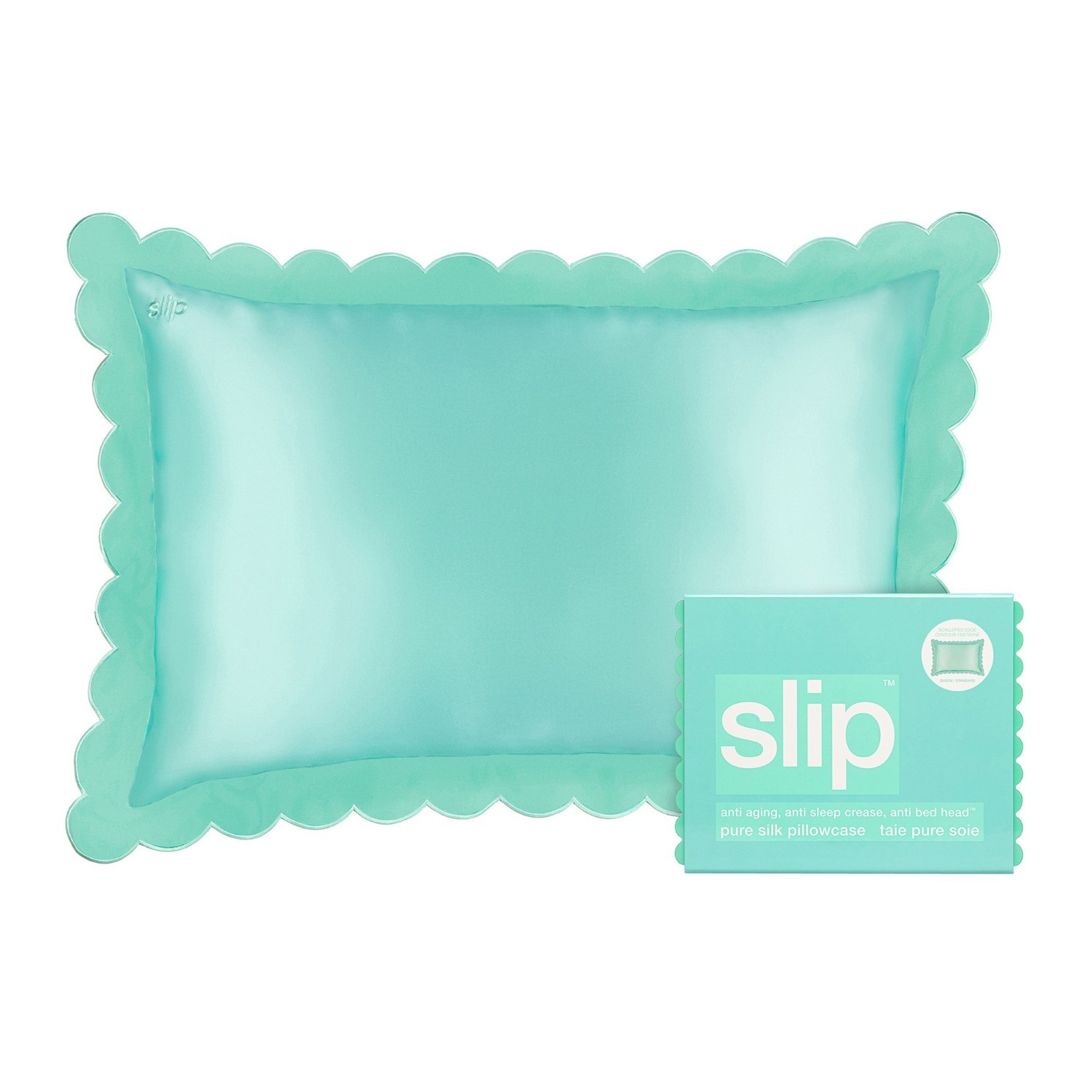 Jastučnica za njegu kože Slip Queen - Tirkizna - 1 komad