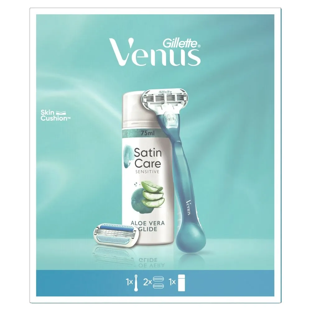 Gillette Zestaw Dla Kobiet Venus Smooth maszynka + żel Satin Care