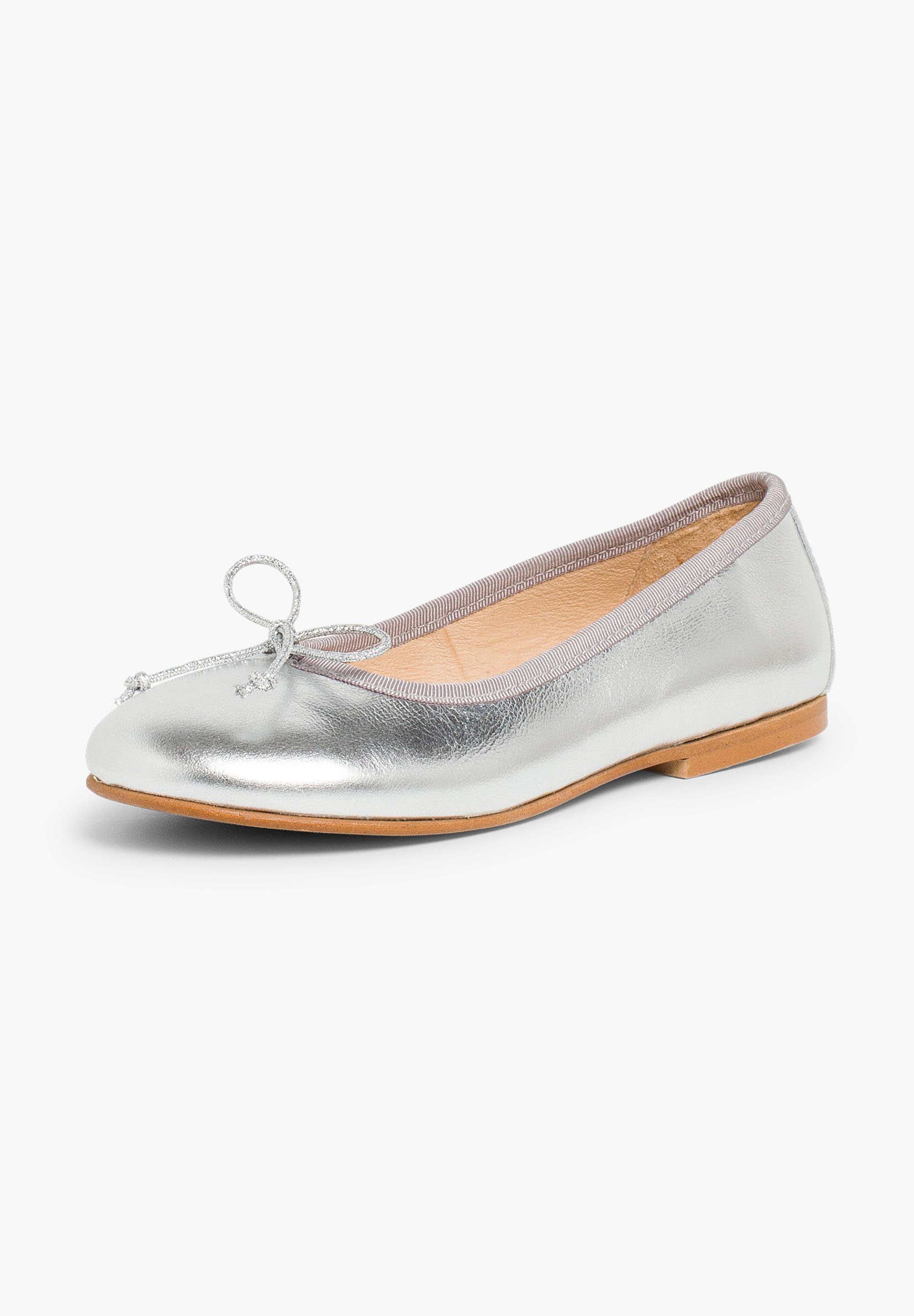 Pisamonas MEISJE LEER MANOLETINAS - Ballerina's - zilver