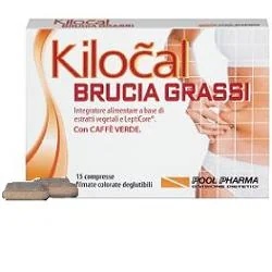 KILOCAL Kilocal Quemador de Grasa Suplemento Dietético para Bajar de Peso 15 Tabletas Control de Peso