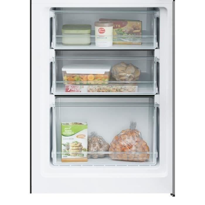 Frigorifero combinato CANDY - CCT3L517EB - Classe energetica E - 260 L - 39 dB - Nero