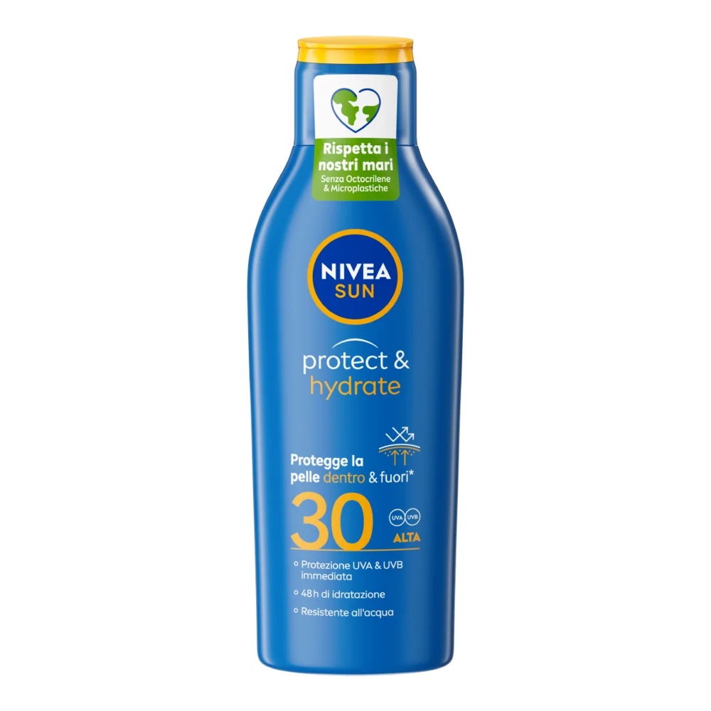 NIVEA Protect & Feuchtigkeitsspendende Körperlotion FP30 mit Sonnenschutz