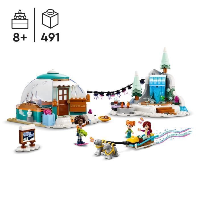 LEGO® Friends 41760 Igloo Holiday - Winter Toys with Sled Dogs - Unisex - Ages 8 and up