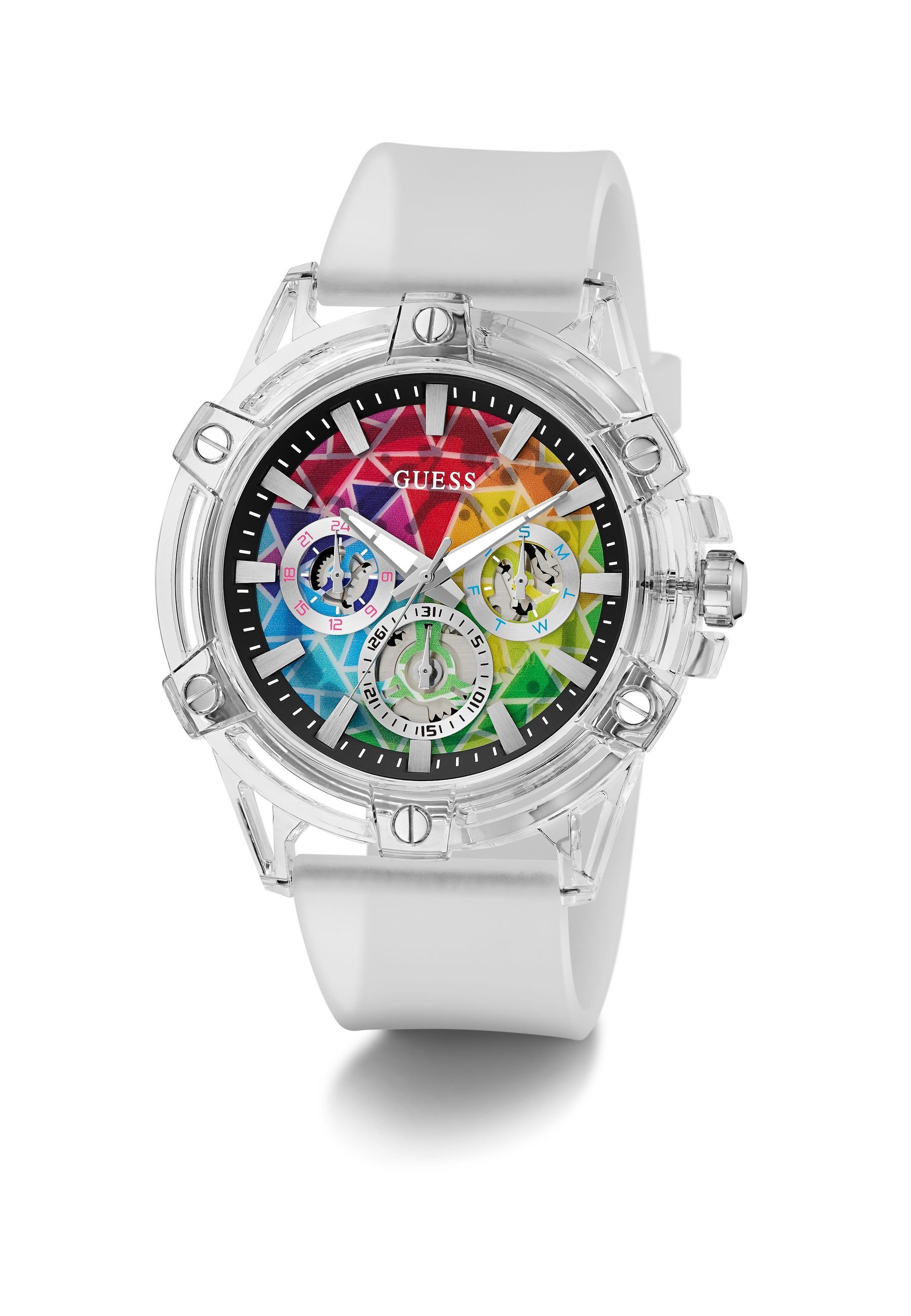 Guess KING - Ceas cronograf - transparent