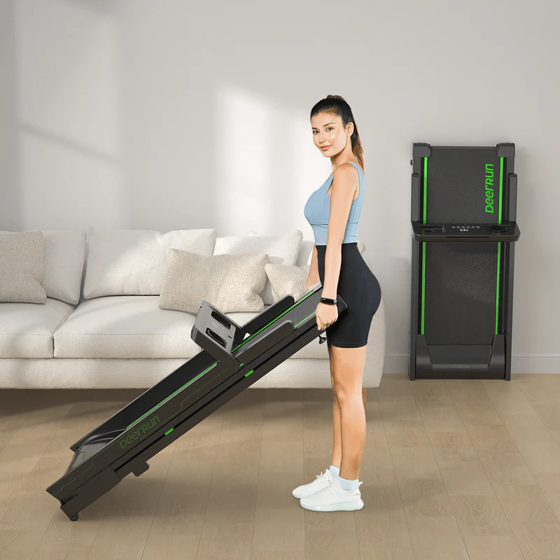 DeerRun A1 Smart Green összecsukható futópad