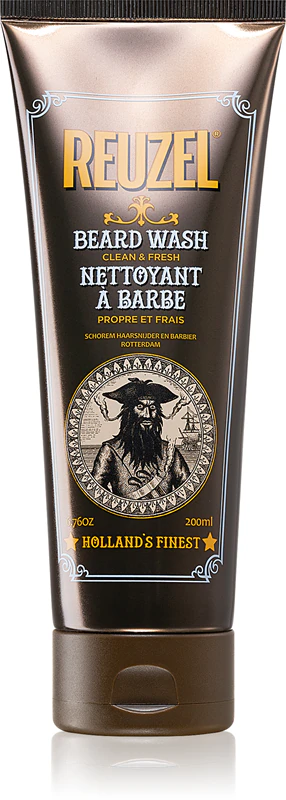 Reuzel Clean & Fresh Beard Wash: creme hidratante e de limpeza para rosto e barba.