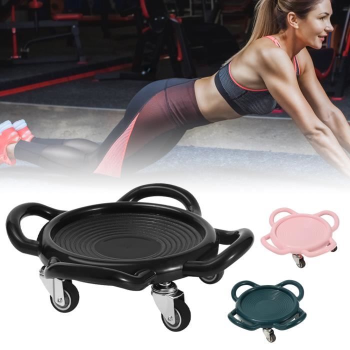 Entrenador abdominal - QINGQUE - Rodillo abdominal - Negro - 29x29x8,5 cm - 150 kg