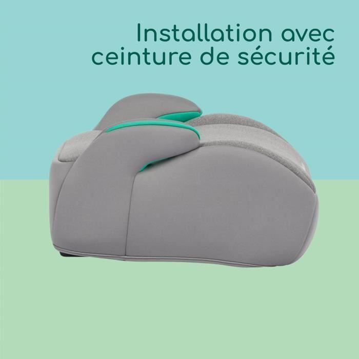 BEBECONFORT Manga i-Safe Booster Car Seat, Group 3, Belted, 6 to 10-12 Years (36kg) Tinted Gray