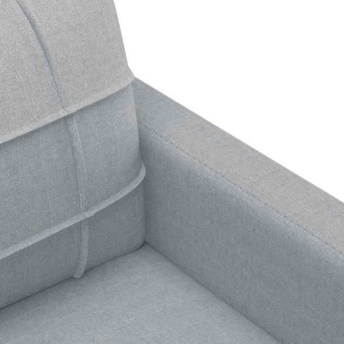 vidaXL Sofá de 3 plazas Gris claro 180 cm Tela, sofá, sofá de salón, sofá de tres plazas, sofá tapizado, asientos 359099