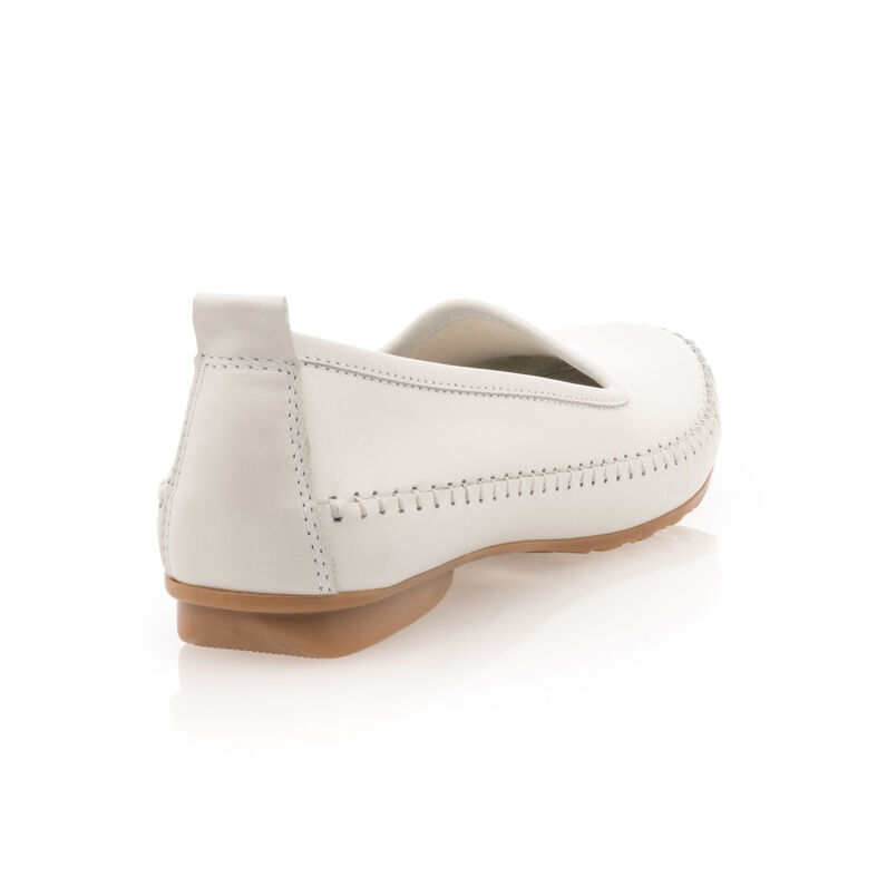 Mocasines/zapatos náuticos blancos para mujer
