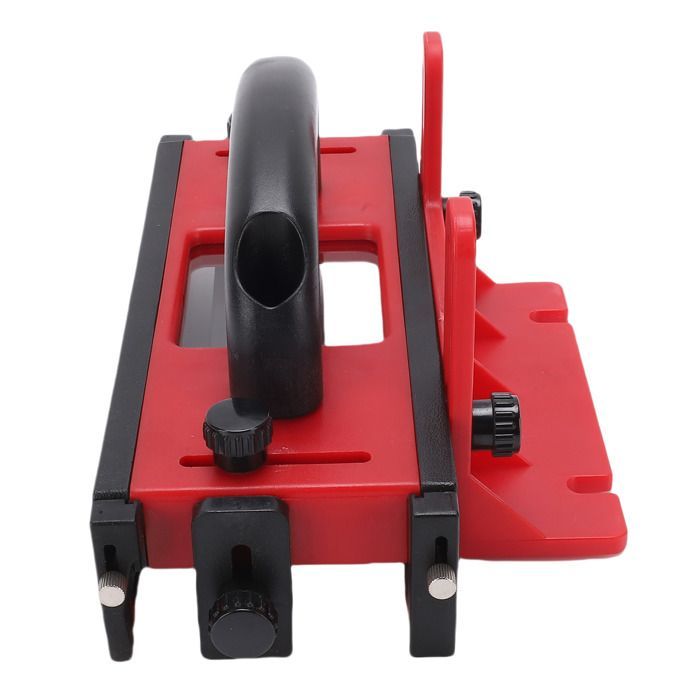 Bloque de empuje para sierra de mesa OMABETA, bloque de empuje para mesa de fresadora con 4 tiras antideslizantes, ventana de bricolaje (vacío)