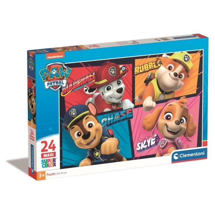 CLEMENTONI - PAT'PATROUILLE - PUZZLE DE 24 MAXI PIèCES - JEU DE PATIEN