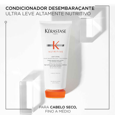Après-shampoing démêlant Nutritive Lait Vital Fondant de Kérastase pour cheveux secs et fins 200 ml