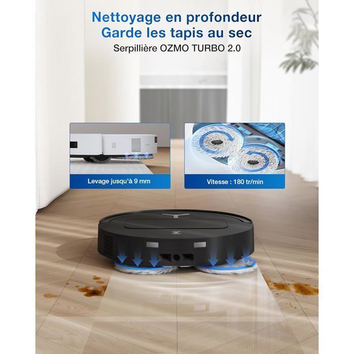 Aspirador e esfregão robô ECOVACS Deebot T50 Omni Gen 2 21000Pa