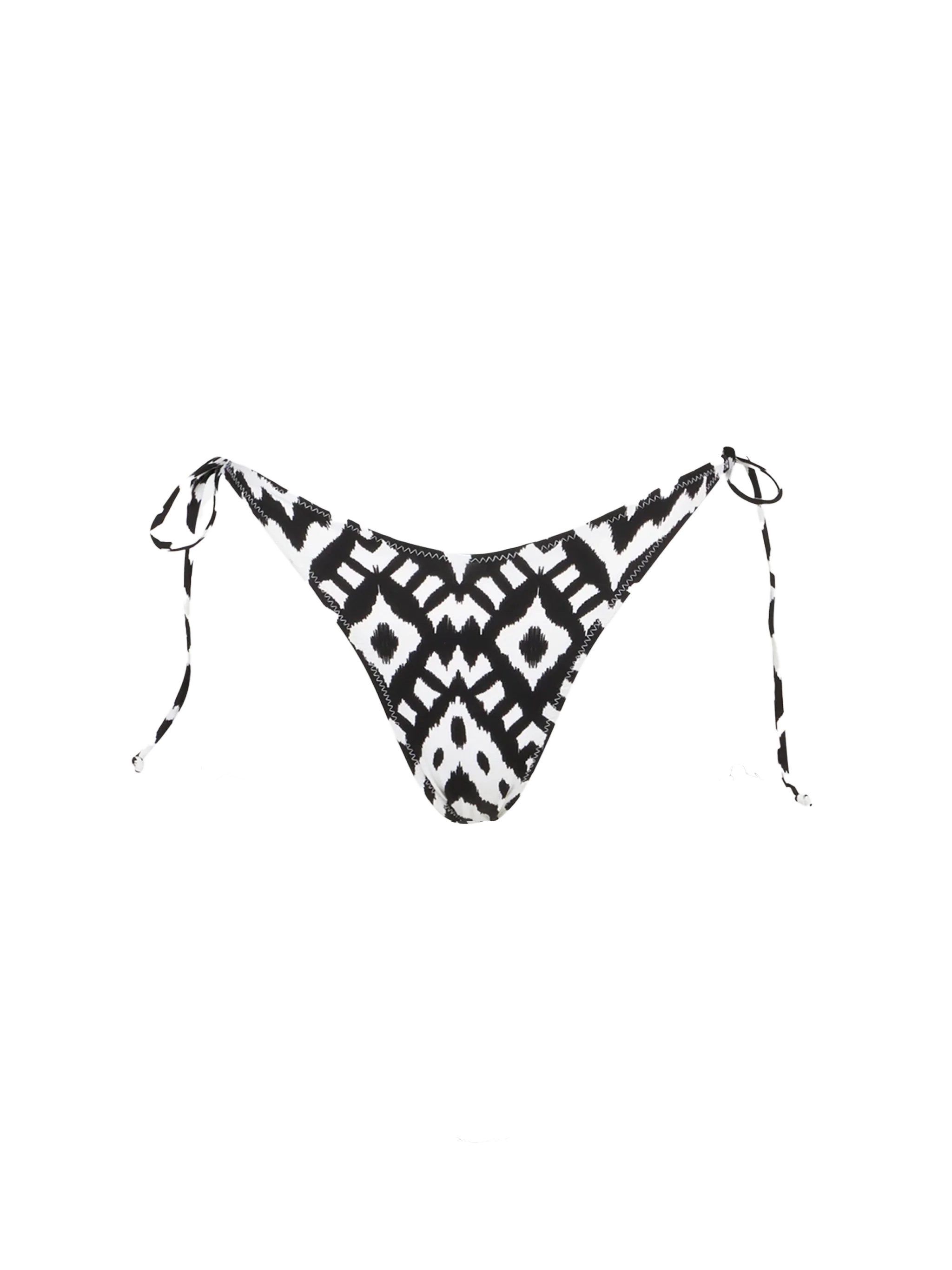 Braguita de baño de corte alto para mujer con estampado ikat