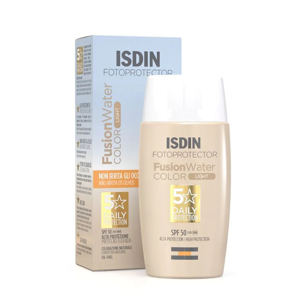 Isdin Fotoprotector Fusion Water Krem do twarzy SPF 50 Kolor Light