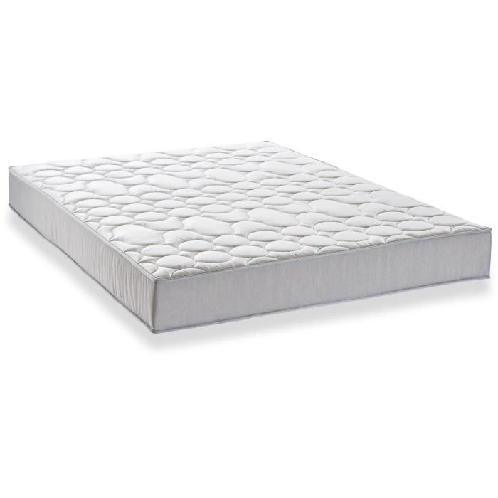 Pack listo para dormir - Colchón + base de cama de 160x200 + edredón + 2 almohadas - Muelles - 5 zonas - 19 cm - Firme DEKO DREAM Zen