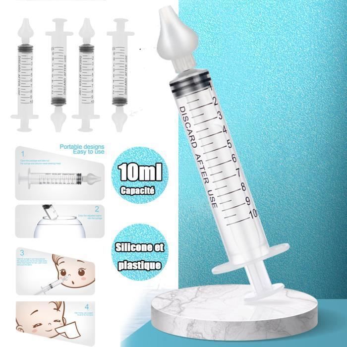 Seringue professionnelle de 2 boîtes pour bébé irrigateur nasal Portable dispositif de rinçage pour nettoyeur de nez pour nou HB016