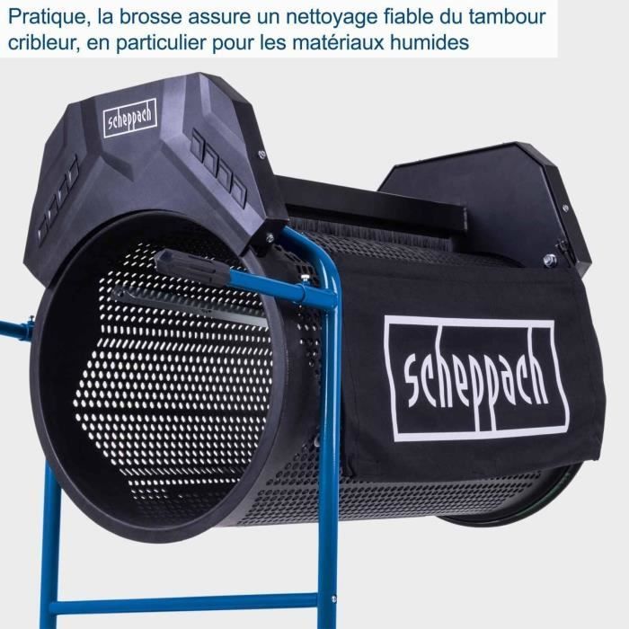 Scheppach RS300 elektrische roterende zeef - 400 mm diameter - 3 m³/u capaciteit