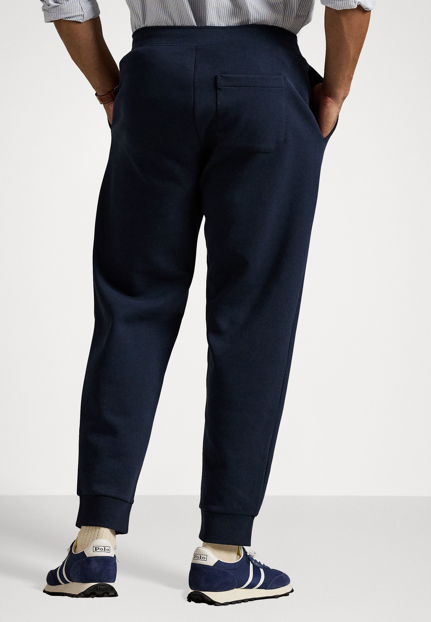 Pantalon de jogging double maille Polo Ralph Lauren grandes tailles - Bas de survêtement - Bleu marine aviateur