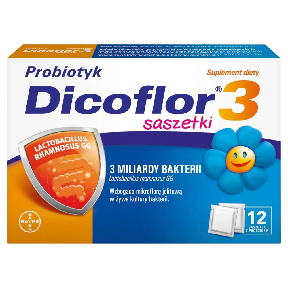 Dicoflor 3 Probiotyk w saszetkach dla niemowląt i dzieci