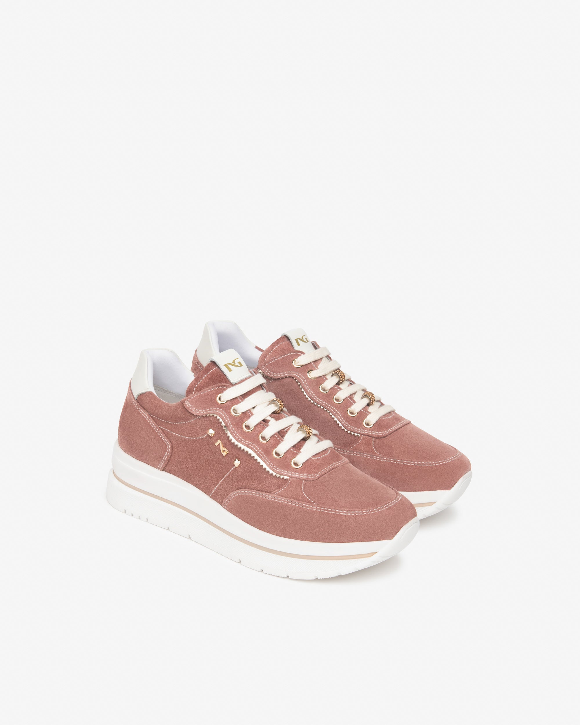  Damen-Sneaker aus Wildleder und Funktionsmaterial
