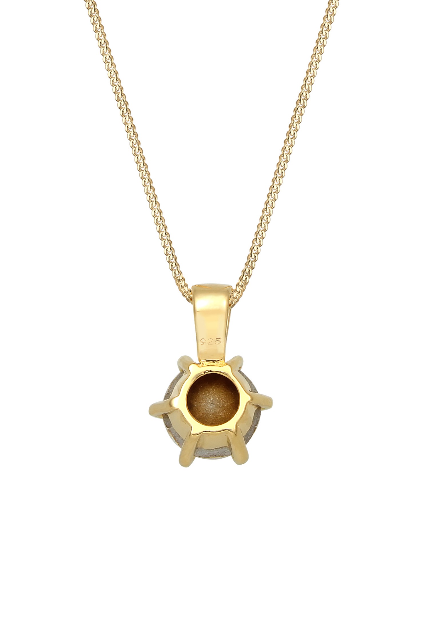 Elli Femmes Char Solitaire Étincelant avec Cristal en Argent Sterling 925