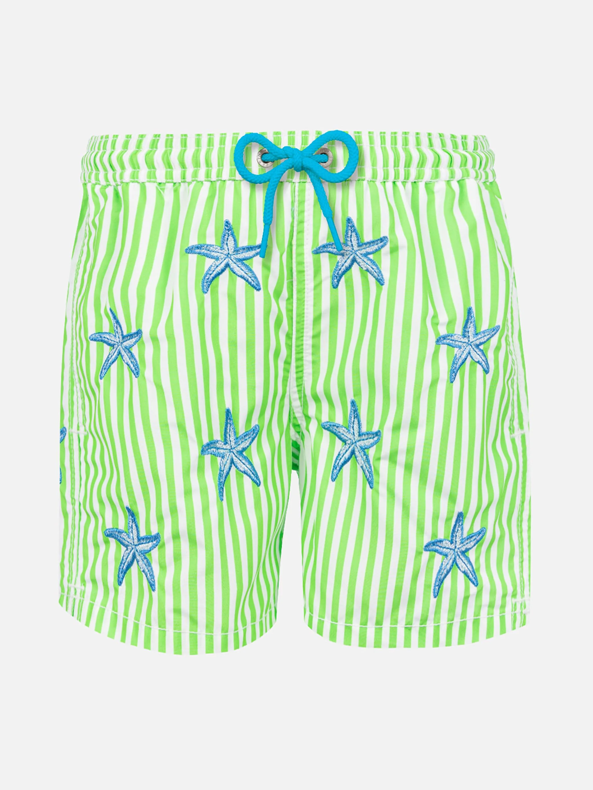Costume da bagno da uomo classico con ricamo stelle marine