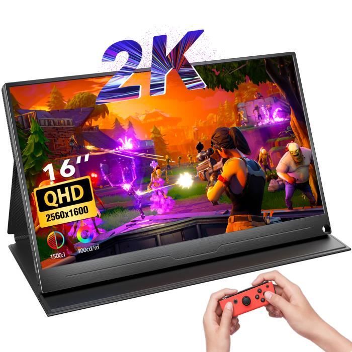 Écran portable UPERFECT J01 - 1600P 16 Pouces - FHD,100% sRGB - Noir