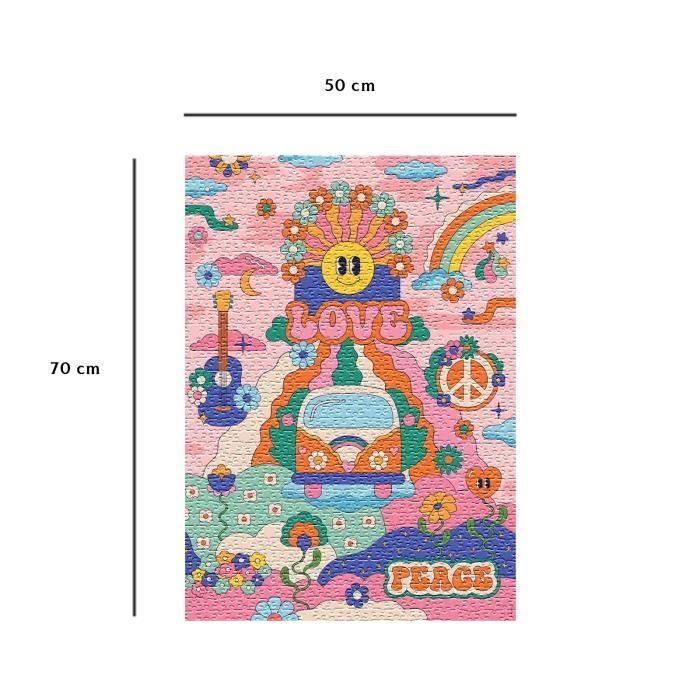 Rompecabezas de 1000 piezas estilo hippie/cha cha pop, para mayores de 14 años, rompecabezas de alta calidad, colección de artistas, 12001443, Nathan