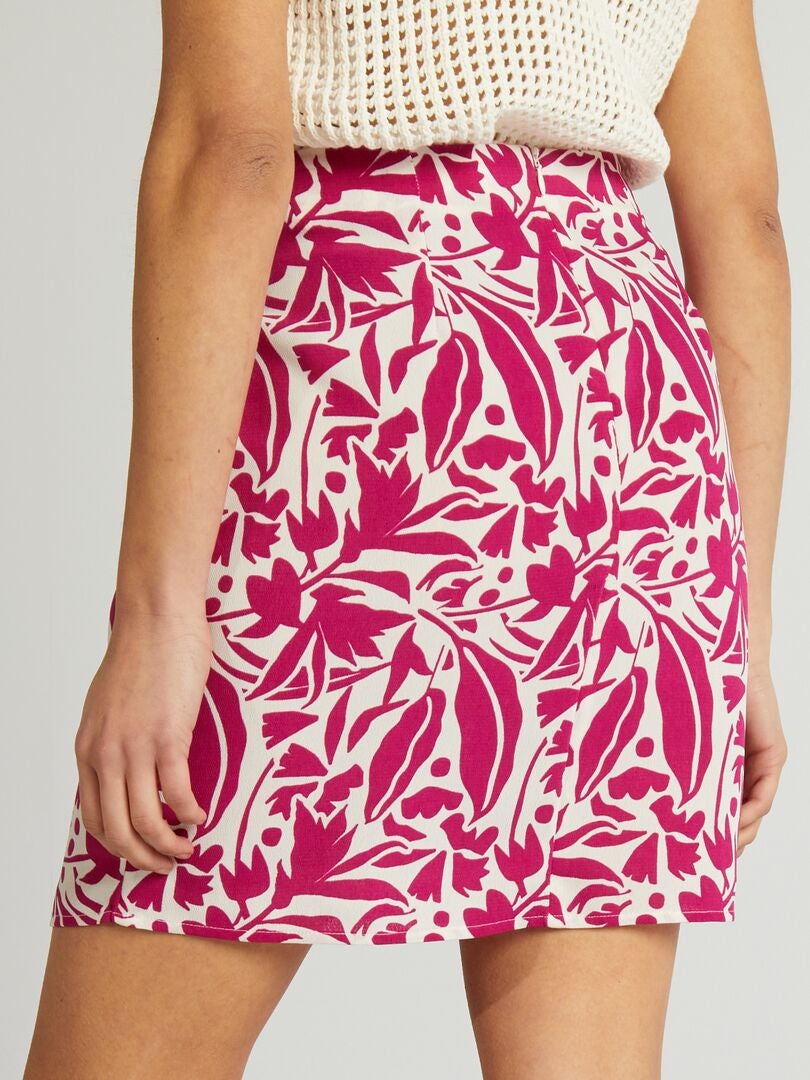 Falda con lazo ajustable - ROSA