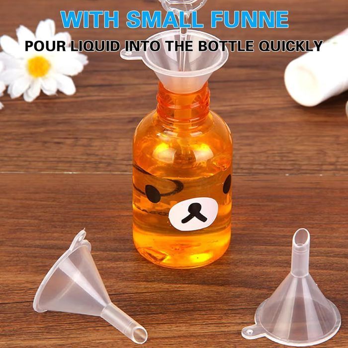 Frascos de viagem vazios de plástico transparente de 100 ml - para cosméticos, artigos de higiene pessoal e acessórios.