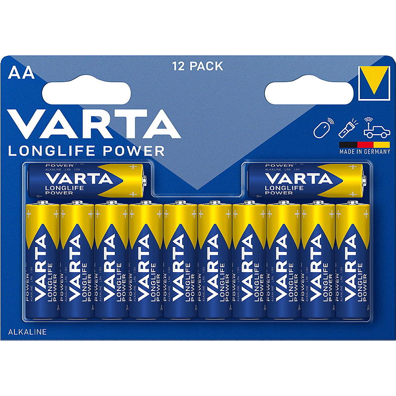 Varta Batterij AA 12-pk, Power Varta
