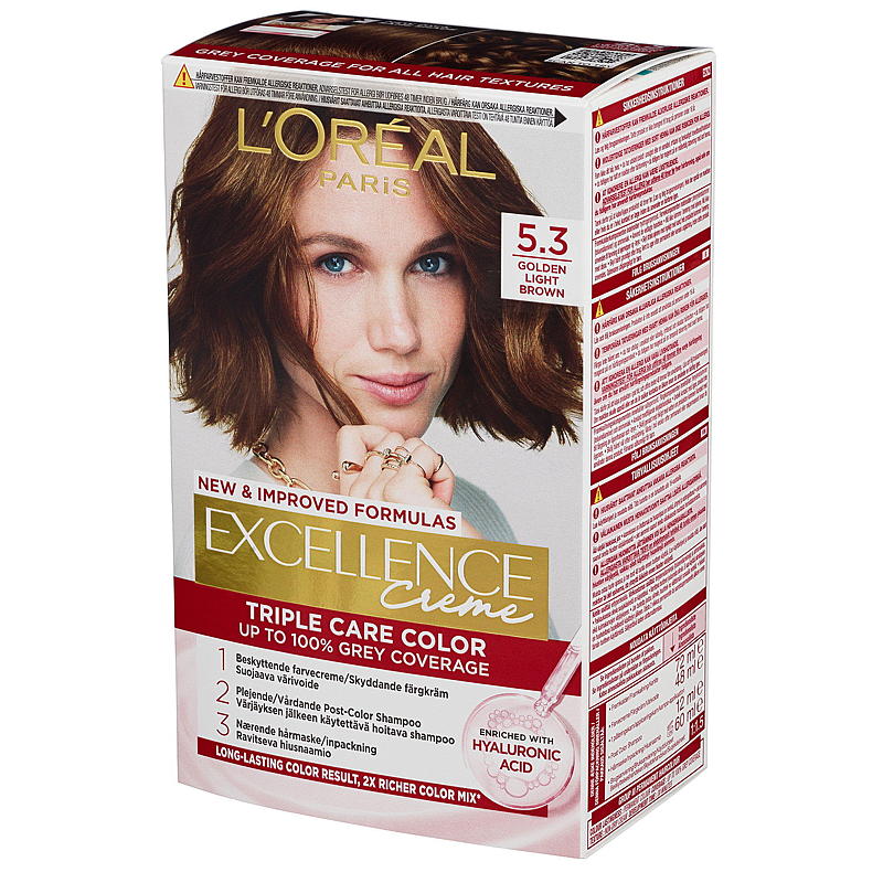 Loreal L'Oréal hårfärg 5.3 ljus gyllenbrun