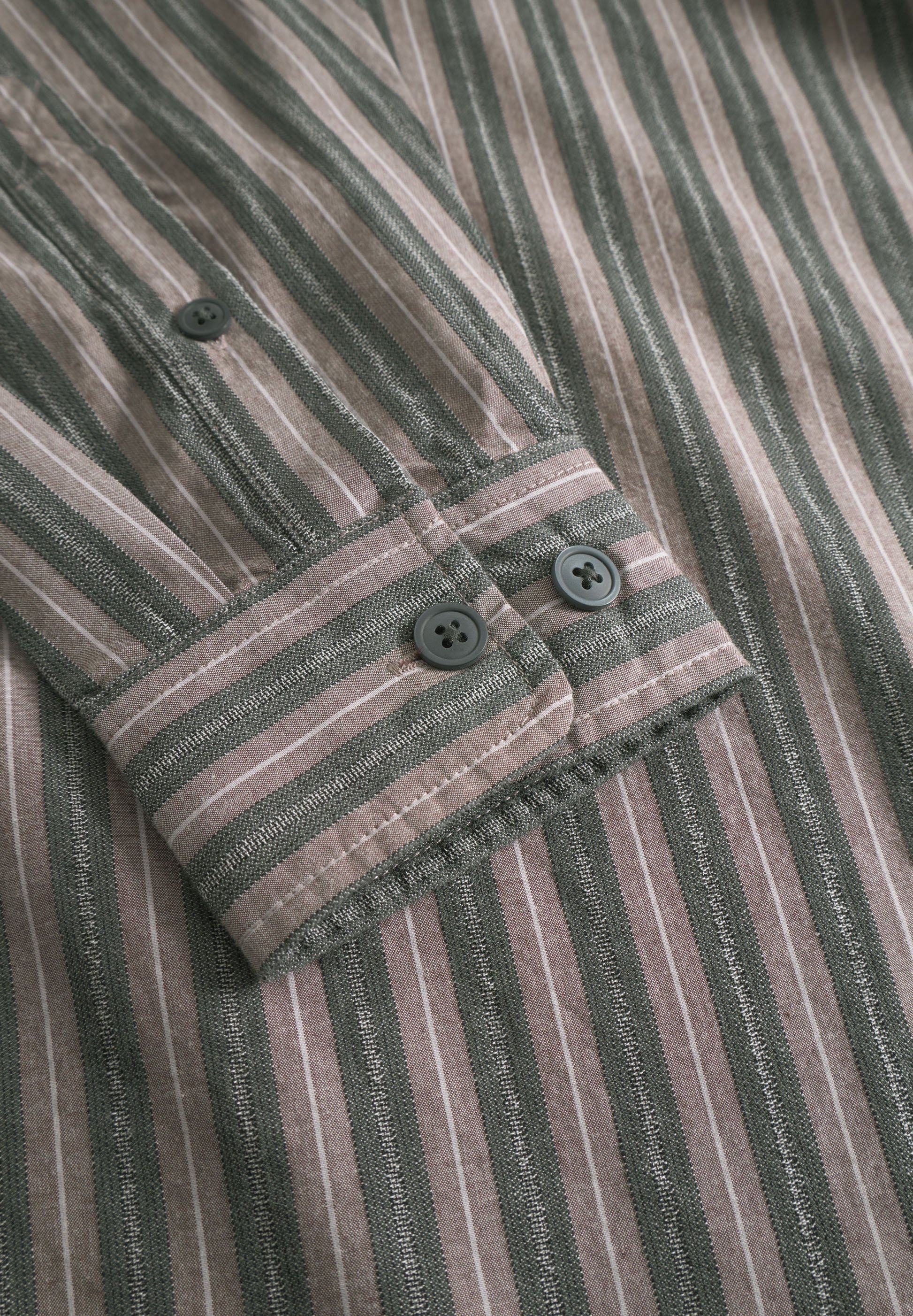 WOOD WOOD CARTER - Shirt - decadente chocoladekleurige streep