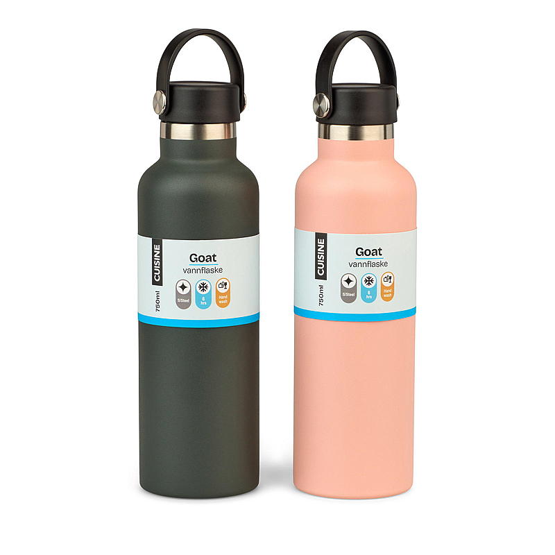 Botella para beber de 750 ml. Alimento para cabras.