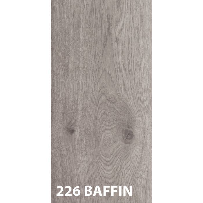 Wood-look laminate flooring - DOMOFLOOR Series - 19.2 x 129 DOMOFLOOR 226W BAFFIN with 4 beveled edges - Sold by the box