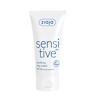 Ziaja Sensitive Soothing Day Cream SPF20 Suojaava Kosteuttava Emulsio Kuivalle Herkälle Iholle 50 ml