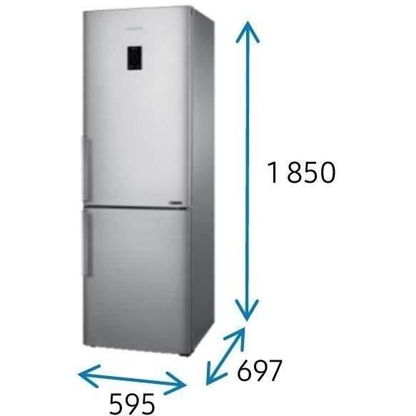 Réfrigérateur Combiné SAMSUNG RB33J3315SA 2 portes 339L (231 + 108) 185 cm Metal Grey