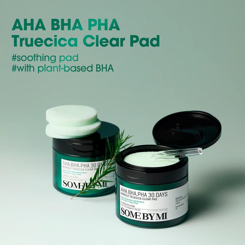 Some By Mi AHA∙BHA∙PHA 30 Days Miracle Truecica Clear Pad за проблематичну кожу